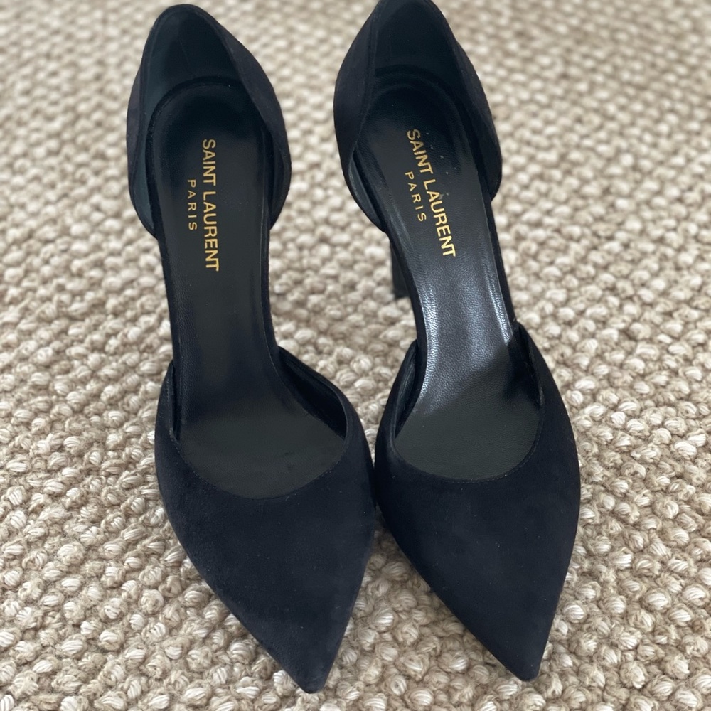 Saint Laurent Paris size 38.5 black heels